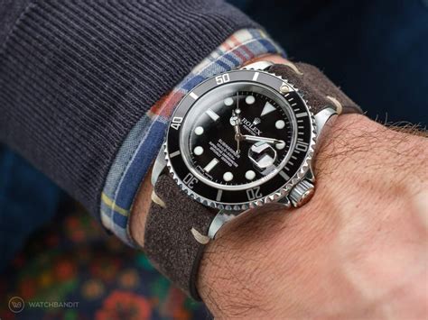 rolex submariner leder|rolex submariner wrist watch.